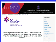 Tablet Screenshot of newcreationmcc.org